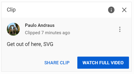 Youtube Clips: get out of here, SVG